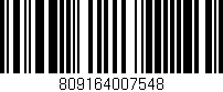 Código de barras (EAN, GTIN, SKU, ISBN): '809164007548'