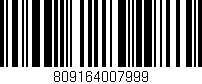 Código de barras (EAN, GTIN, SKU, ISBN): '809164007999'