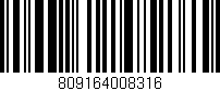 Código de barras (EAN, GTIN, SKU, ISBN): '809164008316'