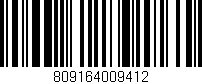 Código de barras (EAN, GTIN, SKU, ISBN): '809164009412'