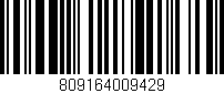Código de barras (EAN, GTIN, SKU, ISBN): '809164009429'