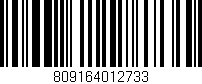 Código de barras (EAN, GTIN, SKU, ISBN): '809164012733'