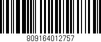 Código de barras (EAN, GTIN, SKU, ISBN): '809164012757'