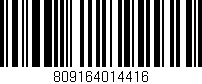 Código de barras (EAN, GTIN, SKU, ISBN): '809164014416'
