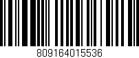 Código de barras (EAN, GTIN, SKU, ISBN): '809164015536'