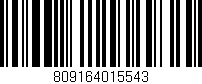 Código de barras (EAN, GTIN, SKU, ISBN): '809164015543'