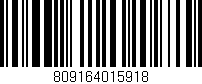 Código de barras (EAN, GTIN, SKU, ISBN): '809164015918'