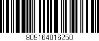 Código de barras (EAN, GTIN, SKU, ISBN): '809164016250'