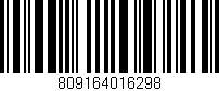 Código de barras (EAN, GTIN, SKU, ISBN): '809164016298'