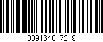 Código de barras (EAN, GTIN, SKU, ISBN): '809164017219'