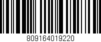 Código de barras (EAN, GTIN, SKU, ISBN): '809164019220'