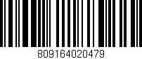 Código de barras (EAN, GTIN, SKU, ISBN): '809164020479'
