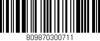 Código de barras (EAN, GTIN, SKU, ISBN): '809870300711'