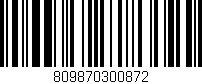 Código de barras (EAN, GTIN, SKU, ISBN): '809870300872'