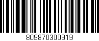 Código de barras (EAN, GTIN, SKU, ISBN): '809870300919'