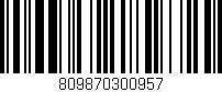 Código de barras (EAN, GTIN, SKU, ISBN): '809870300957'