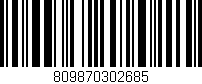 Código de barras (EAN, GTIN, SKU, ISBN): '809870302685'