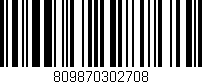 Código de barras (EAN, GTIN, SKU, ISBN): '809870302708'