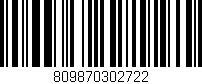 Código de barras (EAN, GTIN, SKU, ISBN): '809870302722'
