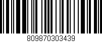 Código de barras (EAN, GTIN, SKU, ISBN): '809870303439'