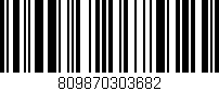 Código de barras (EAN, GTIN, SKU, ISBN): '809870303682'