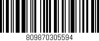 Código de barras (EAN, GTIN, SKU, ISBN): '809870305594'