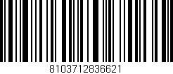 Código de barras (EAN, GTIN, SKU, ISBN): '8103712836621'