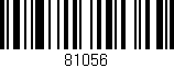 Código de barras (EAN, GTIN, SKU, ISBN): '81056'