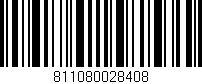 Código de barras (EAN, GTIN, SKU, ISBN): '811080028408'
