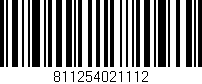 Código de barras (EAN, GTIN, SKU, ISBN): '811254021112'