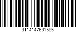 Código de barras (EAN, GTIN, SKU, ISBN): '8114147681595'