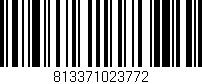 Código de barras (EAN, GTIN, SKU, ISBN): '813371023772'