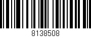 Código de barras (EAN, GTIN, SKU, ISBN): '8138508'