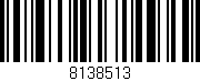 Código de barras (EAN, GTIN, SKU, ISBN): '8138513'
