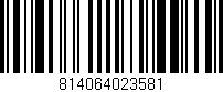 Código de barras (EAN, GTIN, SKU, ISBN): '814064023581'
