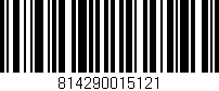 Código de barras (EAN, GTIN, SKU, ISBN): '814290015121'