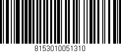 Código de barras (EAN, GTIN, SKU, ISBN): '8153010051310'