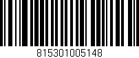 Código de barras (EAN, GTIN, SKU, ISBN): '815301005148'
