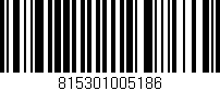 Código de barras (EAN, GTIN, SKU, ISBN): '815301005186'