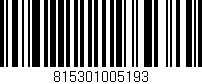 Código de barras (EAN, GTIN, SKU, ISBN): '815301005193'