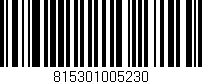 Código de barras (EAN, GTIN, SKU, ISBN): '815301005230'