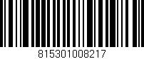 Código de barras (EAN, GTIN, SKU, ISBN): '815301008217'