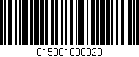 Código de barras (EAN, GTIN, SKU, ISBN): '815301008323'