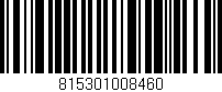 Código de barras (EAN, GTIN, SKU, ISBN): '815301008460'