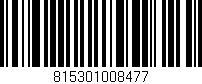 Código de barras (EAN, GTIN, SKU, ISBN): '815301008477'