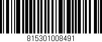 Código de barras (EAN, GTIN, SKU, ISBN): '815301008491'