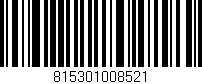 Código de barras (EAN, GTIN, SKU, ISBN): '815301008521'