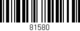 Código de barras (EAN, GTIN, SKU, ISBN): '81580'