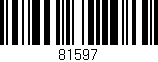 Código de barras (EAN, GTIN, SKU, ISBN): '81597'