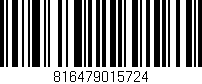 Código de barras (EAN, GTIN, SKU, ISBN): '816479015724'